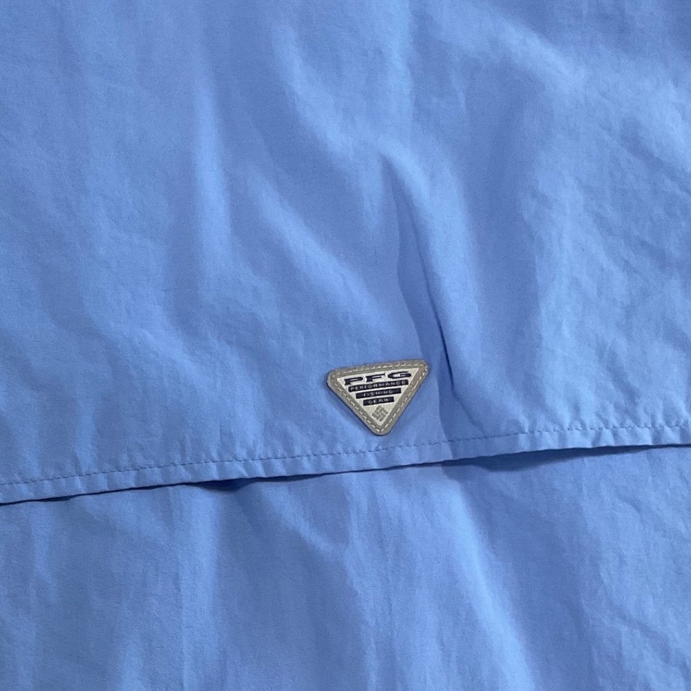 Columbia PFG Women's Small Ducks Unlimited Blue Fishing Shirt Short Sleeve - Picture 8 of 9
